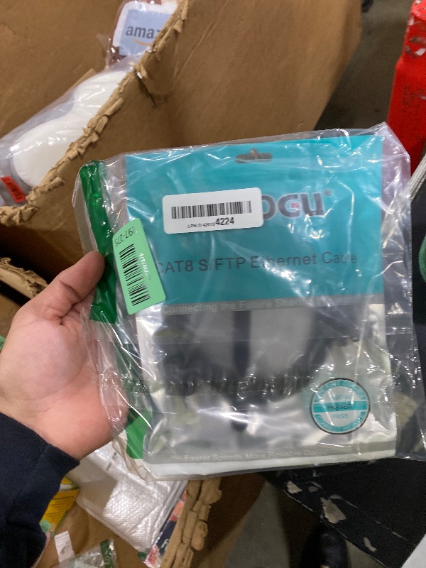 Photo 1 of Vabogu Cat 8 Ethernet Cable, 3ft Heavy Duty High Speed Internet Network Cable, 26AWG, 2000Mhz 40Gbps with Gold Plated RJ45 Connectors, Shielded for Indoor & Outdoor Use