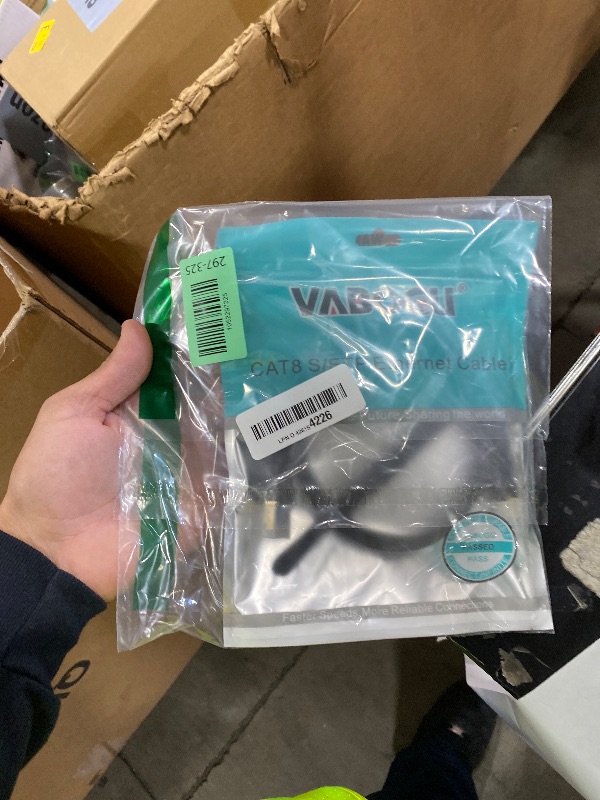 Photo 1 of Vabogu Cat 8 Ethernet Cable, 3ft Heavy Duty High Speed Internet Network Cable, 26AWG, 2000Mhz 40Gbps with Gold Plated RJ45 Connectors, Shielded for Indoor & Outdoor Use