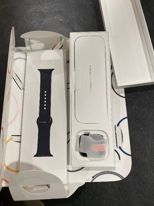 Photo 1 of Apple Watch SE (2nd Gen) [GPS 40mm] Smartwatch with Midnight Aluminum Case with Midnight Sport Band S/M. Fitness and Sleep Trackers, Crash Detection, Heart Rate Monitor, Retina Display