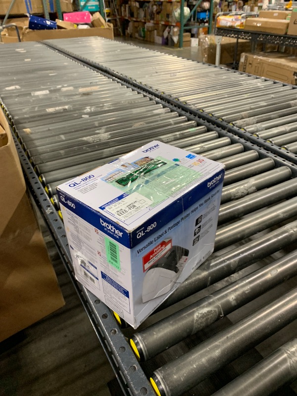 Photo 1 of Brother QL-800 High-Speed Professional Label Printer, Plug & Label Feature, Brother Genuine DK Pre-Sized Labels, Multi-System Compatible – Black & Red Printing Available (Required USB Cable Included)