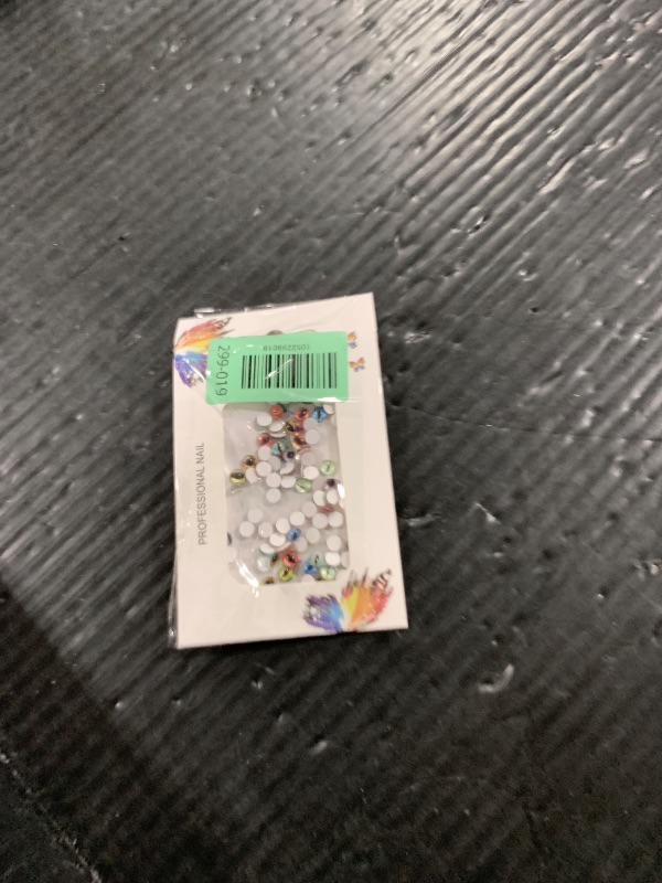 Photo 1 of 100PCS Mixed Colors Eye Beads Nail Charms 6mm/0.24inch 3D Glass Crystal Animal Eyeball Decoration Devil Eye Dragon Eye Round Nail Art Rhinestones Gems for Halloween DIY Craft (1-eye-6mm)