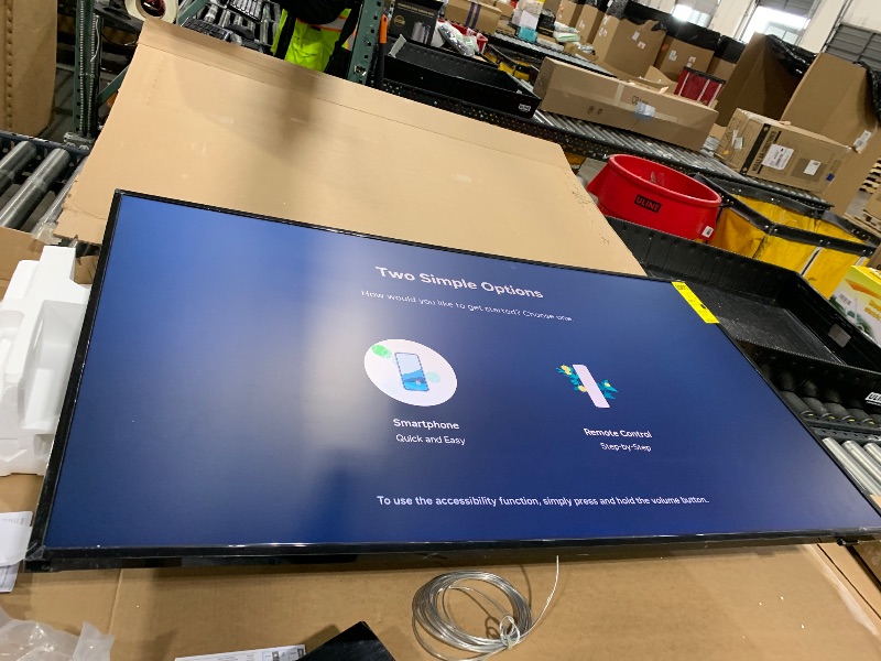 Photo 1 of SAMSUNG 55-Inch Class QLED 4K LS03D The Frame Series Quantum HDR Smart TV w/Dolby Atmos, Art Mode, Anti-Reflection, Customizable Frame, Slim Fit Wall Mount with Alexa Built-in (QN55LS03D, 2024 Model)