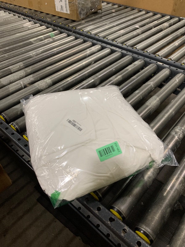 Photo 1 of 100% Washed Cotton Duvet Cover Queen Size, White Linen Like Breathable Natural Bedding Set (No Comforter), 90x90 Inches