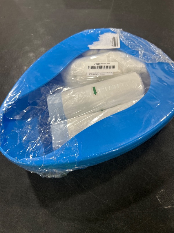 Photo 1 of Bedpan Set with 30 Absorbent Pads Gel and 30 Disposable Liners, Bed Pan for Elderly Females Women, Bedpan with Liners for Men Male