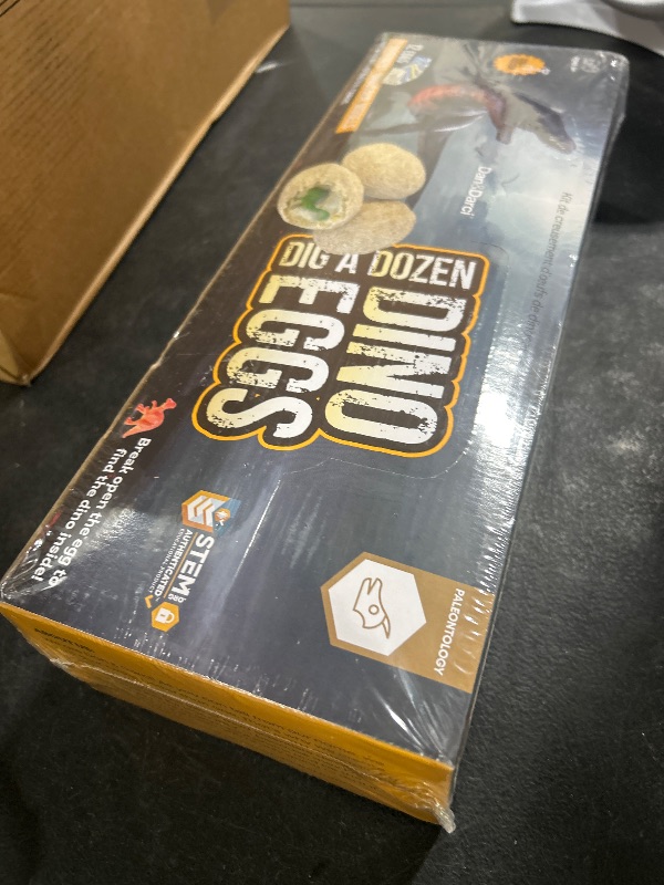 Photo 1 of Dan&Darci Dig a Dozen Dino Egg Kit for Kids - Dinosaur Toys Gift 3-12 Year Old - 12 Eggs & Surprise Dinosaurs - Basket Stuffers - Science STEM Activities - Boy Toy Party Gifts for Boys & Girls