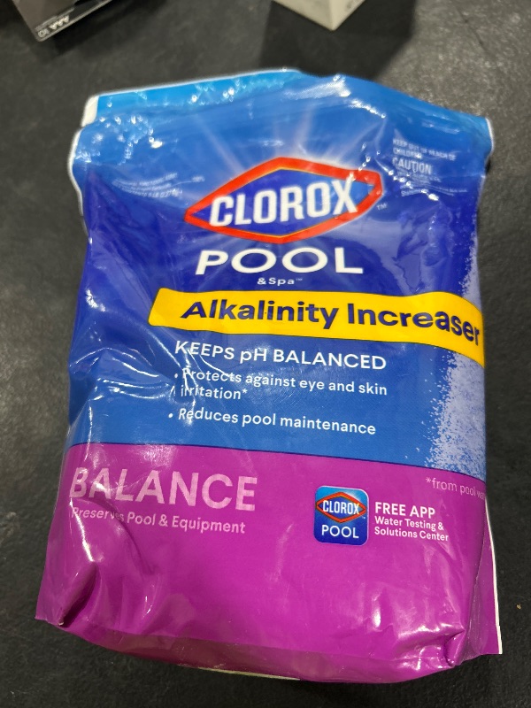 Photo 1 of Clorox® Pool&Spa™ Swimming Pool Alkalinity Increaser, Keeps pH Balanced, 5LB (Pack of 1)