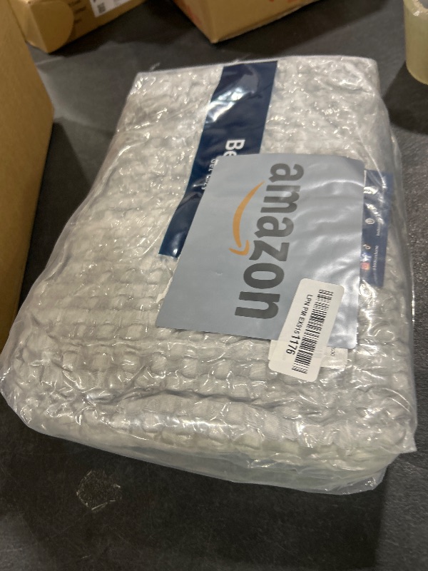 Photo 1 of Bedsure Cooling Cotton Waffle Queen Size Blanket - Lightweight Breathable Summer Blanket of Rayon Derived from Bamboo for Hot Sleepers, Luxury Throws for Bed, Couch and Sofa, Grey, 90x90 Inches