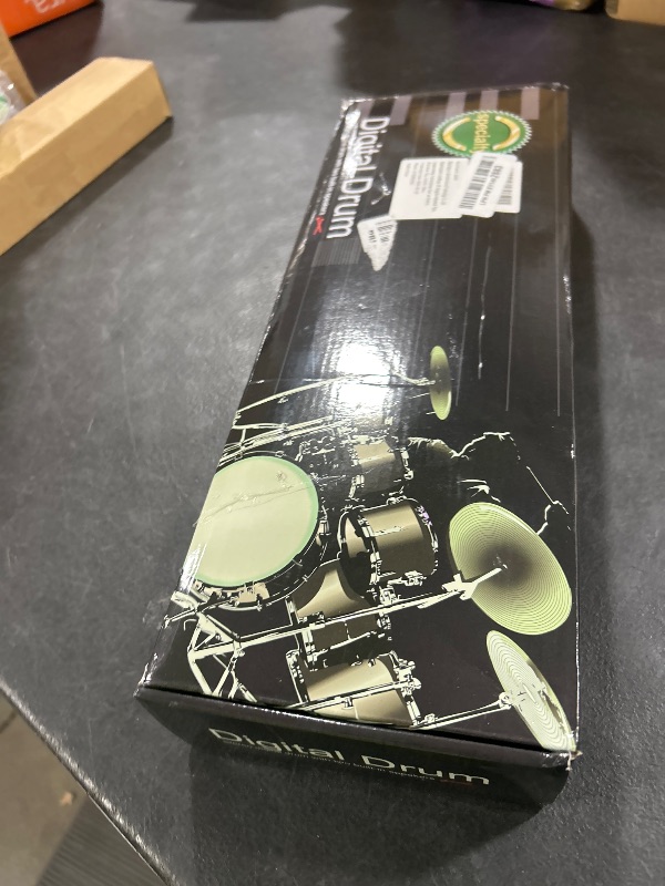 Photo 1 of Electronic Drum Set, Roll Up Drum Practice Pad Midi Drum Kit with Headphone Jack Built-in Speaker Pedals Sticks 10 Hours Playtime,Thanksgiving Day Christmas New-year Gift for Kids