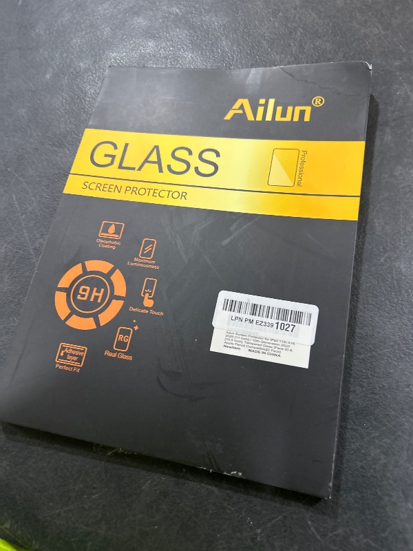 Photo 1 of Ailun Screen Protector for iPad 11th A16 2025 [11 Inch] / 10th Generation 2022 [10.9 Inch], Tempered Glass [Face ID & Apple Pencil Compatible] Ultra Sensitive Case Friendly [2 Pack]
