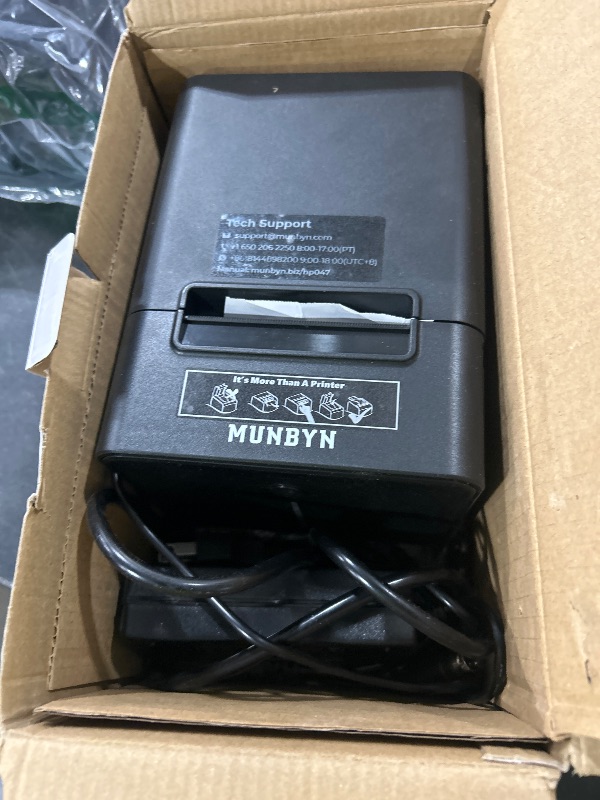 Photo 1 of MUNBYN WiFi Receipt Printer with USB Port, 80mm POS Printer Works with Mac Windows Chromebook Linux Cash Drawer, ESC/POS (P047 WiFi), Do Not Support Square Paypal Zettle Shopify Kyte Bluetooth
