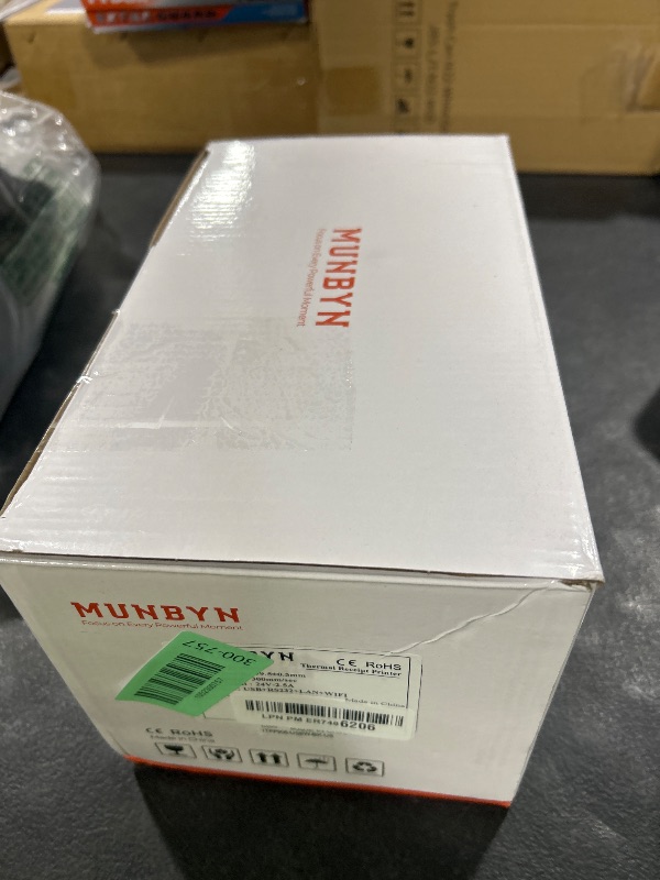 Photo 1 of MUNBYN WiFi Receipt Printer with USB Port, 80mm POS Printer Works with Mac Windows Chromebook Linux Cash Drawer, ESC/POS (P047 WiFi), Do Not Support Square Paypal Zettle Shopify Kyte Bluetooth