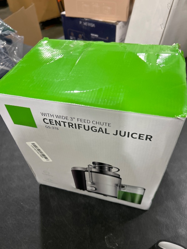 Photo 1 of GDOR 800W Juicer Machine, 3” Wide Feed Chute, Dual-Speed Centrifugal Juicer for Fruits & Vegetables, Anti-Drip Function, BPA-Free, Easy to Clean with Brush, White