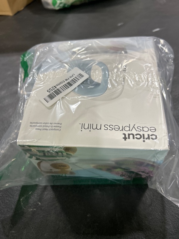 Photo 1 of Cricut EasyPress Mini for Heat-Pressing Small Objects like Shoes, Stuffed Animals, Hats and More, Features 3 Heat Settings & Precision Tip, Ceramic-Coated Heat Plate, Compact & Lightweight, Zen Blue