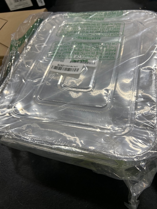 Photo 1 of Aluminum Pans With Lids 9x13 [10 Sets] Aluminum Foil Pans Trays With Lids - Half Size Tin Foil Disposable Pans For Baking, Roasting, Cake Serving Dishes, Catering Supplies, Steam Table Chafing