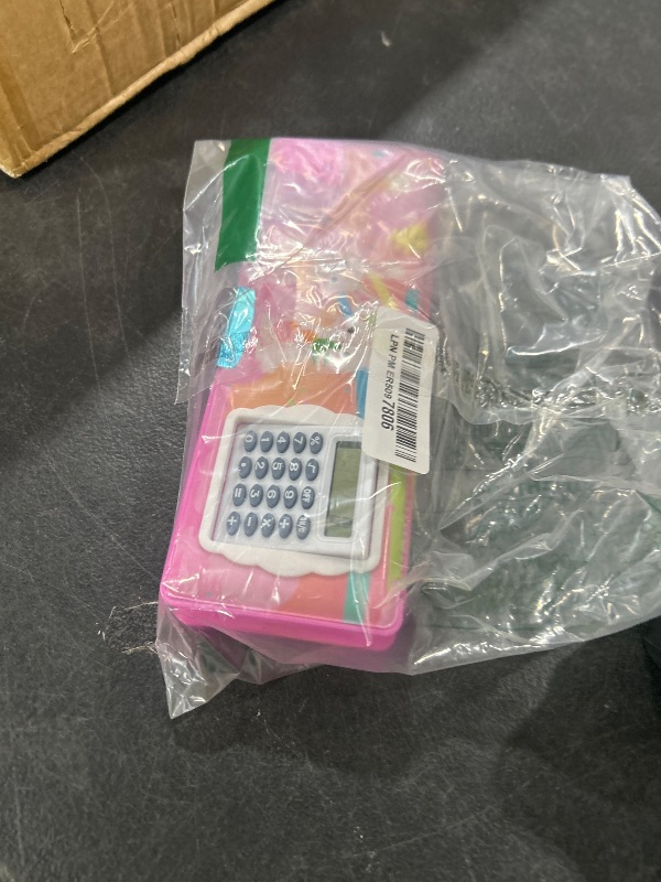 Photo 1 of Henoyso Multifunctional Pencil Box for Girls Bunny Pencil Case with Calculator and Sharpener Cool Cute Pencilcase School Supplies Essentials Christmas Birthday Gift Present for Kids Teens