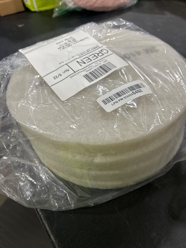 Photo 1 of 3M White Super Polish Pad 4100, 10 in, 5/Case