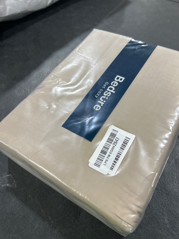 Photo 1 of Bedsure Cooling Duvet Cover King Size - Moisture Wicking and Silky Eucalyptus Lyocell Cotton Hybrid Bedding Cover Set for Hot Sleeper - Buttery Soft and Breathable, GentleSoft™, Simply Taupe