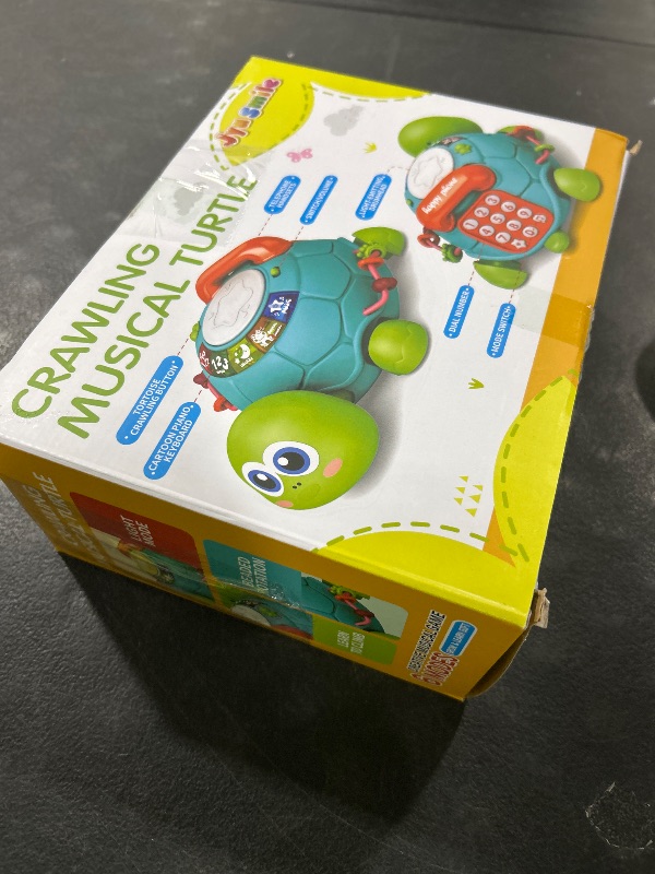 Photo 1 of Jyusmile Baby Toys 6 to 12 Months, Musical Turtle Crawling Infant Toys, Early Learning Educational Toy with Light & Sound, Christmas Birthday Gifts for Boy Girl 7 8 9 10 11 Month 0-1 Year Old