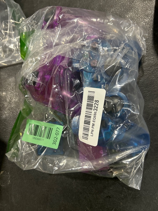 Photo 1 of Burcica Wireless Controller for PS-2 Play 2 Double Vibration 2 - ClearBlue and ClearPurple