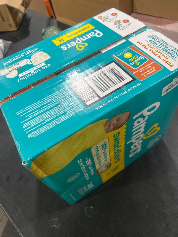 Photo 1 of Pampers Baby Diapers - Swaddlers - Size 0, 140 Count, Ultra Absorbent Disposable Newborn Diaper