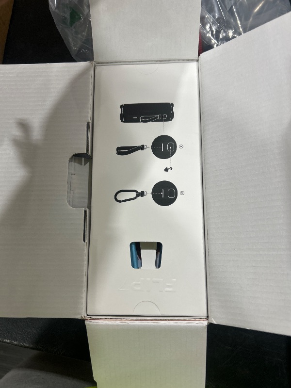 Photo 1 of JBL Flip 7 Portable Bluetooth Speaker, IP68 Waterproof, Dustproof, Drop-Proof, PushLock System, AI Sound Boost, 16H Battery, Megen Hardshel Protection Case (Blue)