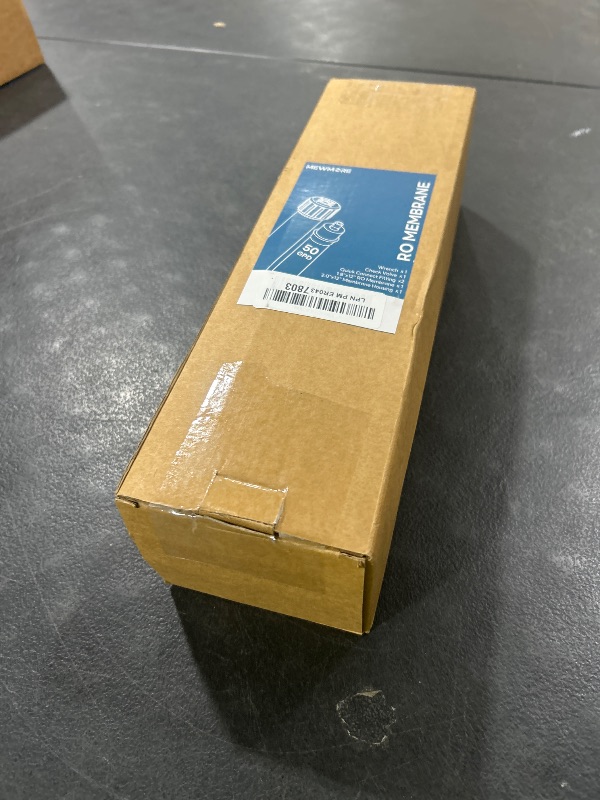 Photo 1 of MewMore 50 GPD RO Membrane Filter with Housing, Replacement Reverse Osmosis Membrane Fit Home Under Sink RO Drinking Water Filter Purifier Filtration System with Wrench, 1/4" Fitting, Check Valve