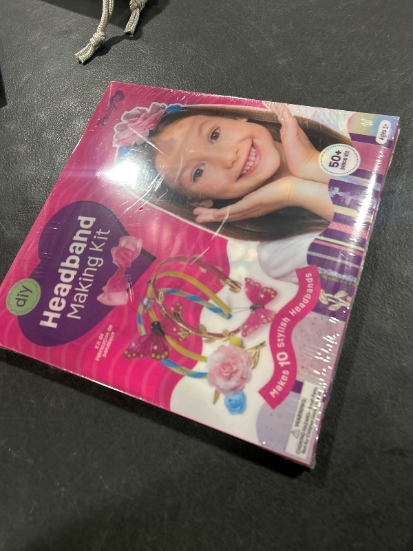 Photo 1 of Pretty Me Headband Making Kit for Girls - Arts & Crafts Gift - Make Your Own Fashion Headbands for Kids - DIY Hair Accessories Set - Gift for Ages 5-12 Year Old Girl - Little Kids Art & Craft Gifts