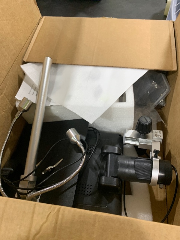 Photo 1 of Andonstar AD246S-M HDMI Digital Microscope 2000x for Adults, 3 Lens 2160P UHD Video Record, 7 Inch LCD Soldering Microscope for Electronics Repair, Error Coins, Pro Boom Arm Stand, Windows Compatible