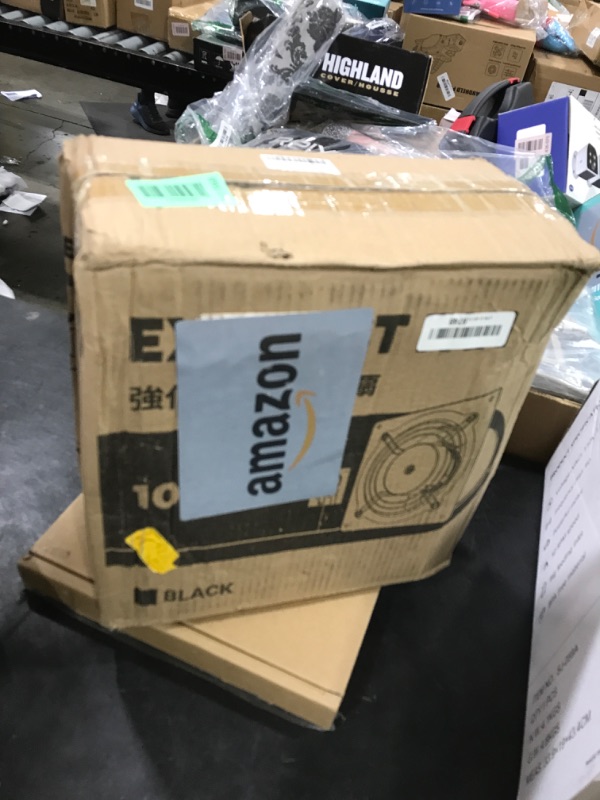 Photo 1 of HG Power 10 Inch Exhaust Fan with Speed Controller, 988 CFM Kitchen Exhaust Fan with Damper, Metal Extractor Fan for Window, Attic, Ceiling, Basement Ventilation