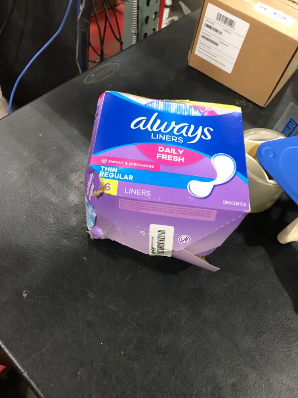 Photo 1 of Always Daily Fresh Thin Liners, Regular Absorbency, Unscented Panty Liners, 216 Count
