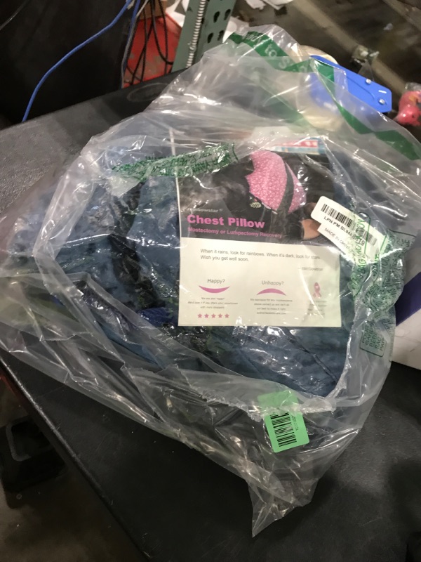 Photo 1 of rainbowstar Mastectomy Chest Pillow for Breast Cancer Surgery Lumpectomy Reconstruction Chest Healing Protector Post-Surgery Recovery Support Patient Care(Blue)