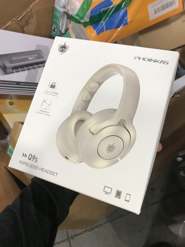 Photo 1 of YOTMS Wireless Gaming Headsets for Ps5 Ps4 PC, Games Headphones with Noise Canceling Microphone, 30H+ Hrs & 7.1 Surround Sound for Switch Phone (2.4GHz WiFi Mode), ONLY Wired Mode Suit for Xbox Series
