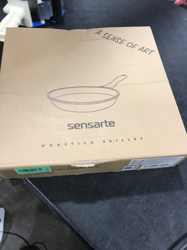 Photo 1 of SENSARTE 12.5 Inch Nonstick Frying Pan Skillet, Swiss Granite Coating Omelette Pan, Healthy Stone Cookware, PFOA Free