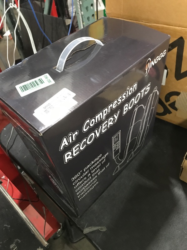 Photo 1 of YINGGG Air Leg Massager with Compression: Professional Full Compression Boots with Adjustable 9 Intensities, Leg Massager for Circulation and Fatigue Relief for Post-Workout(Medium)