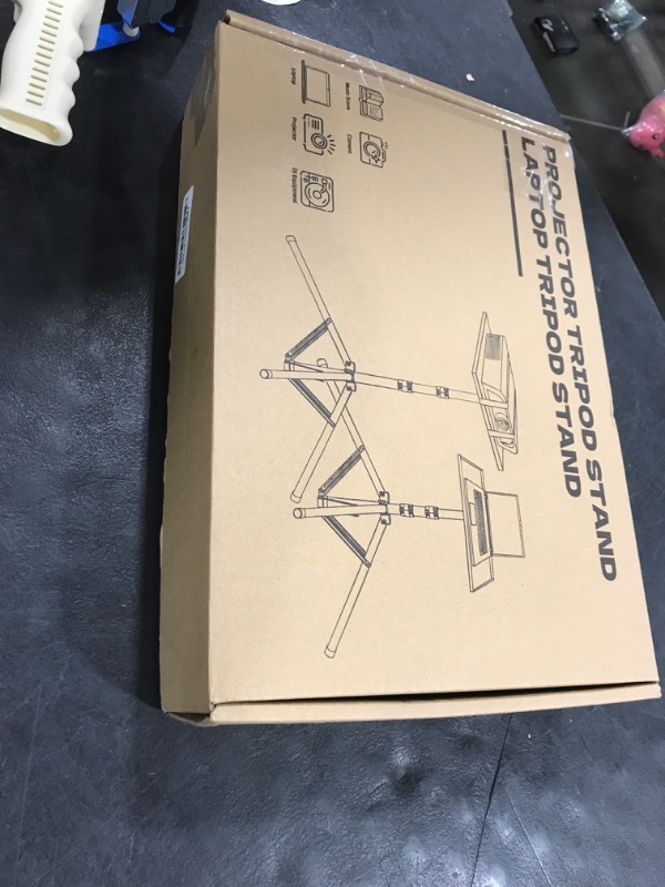 Photo 1 of REHOSEUP Projector Stand, 33LB Load Bearing & 22-55" Height Adjustable, for Projector/Laptop/DJ Gear, Outdoor/Office/Studio - Stable Base (Black)