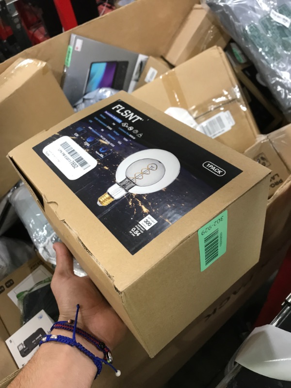 Photo 1 of FLSNT G125(G40) Vintage Large Dimmable LED Bulb, 2700K Soft White, 7W(40W Equivalent), 300LM, E26 Medium Base, CRI90, Oversized Edison Bulb for Bedroom, Kitchen