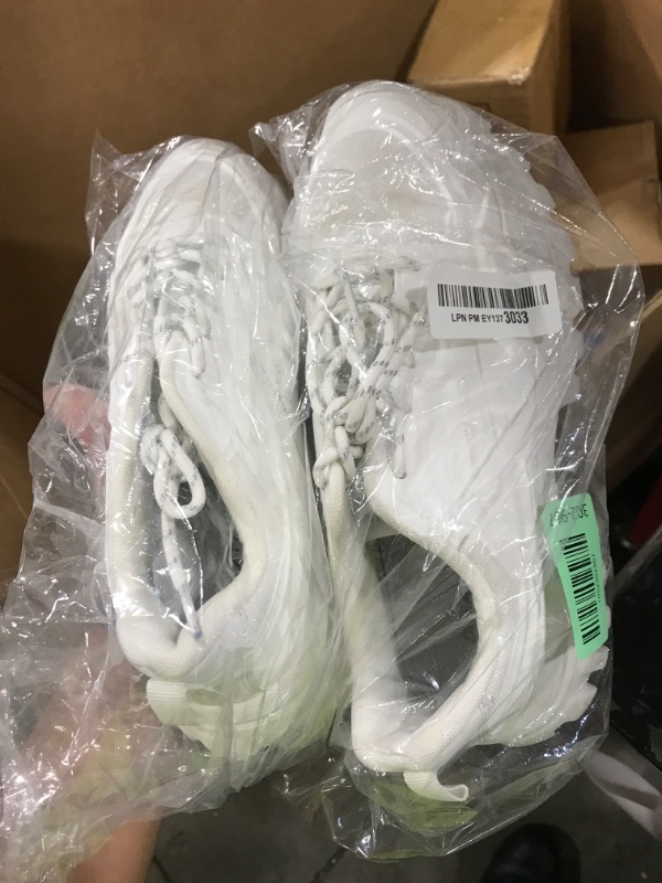 Photo 1 of DREAM PAIRS Women Chunky Fashion Sneakers Platform Bold Lace-Up Comfortable Sneakers,Size 9,White,SDFN2368W