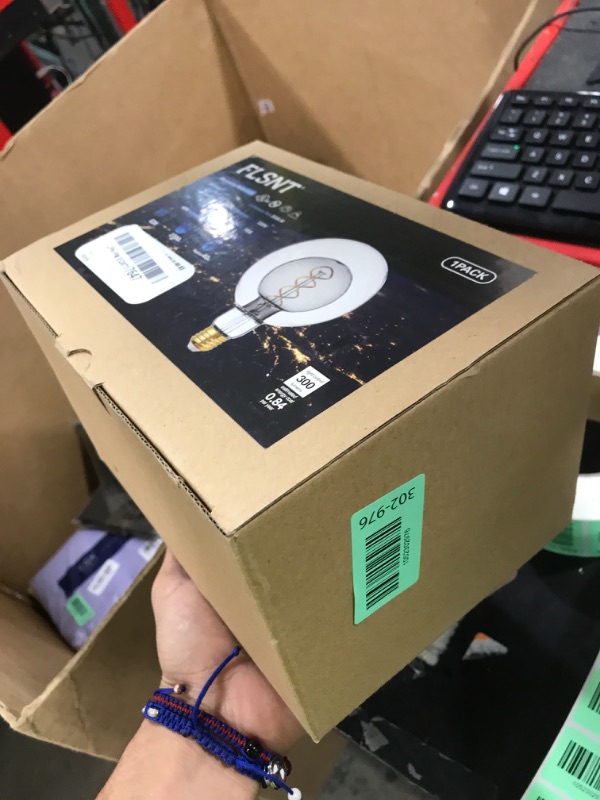 Photo 1 of FLSNT G125(G40) Vintage Large Dimmable LED Bulb, 2700K Soft White, 7W(40W Equivalent), 300LM, E26 Medium Base, CRI90, Oversized Edison Bulb for Bedroom, Kitchen