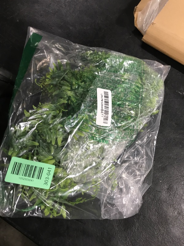 Photo 1 of HERCOCCI 2 Pack Reptile Plants, Terrarium Hanging Plants Vines Artificial Leaves Habitat Decorations with Suction Cup for Bearded Dragon Hermit Crab Lizard Snake Geckos Chameleon