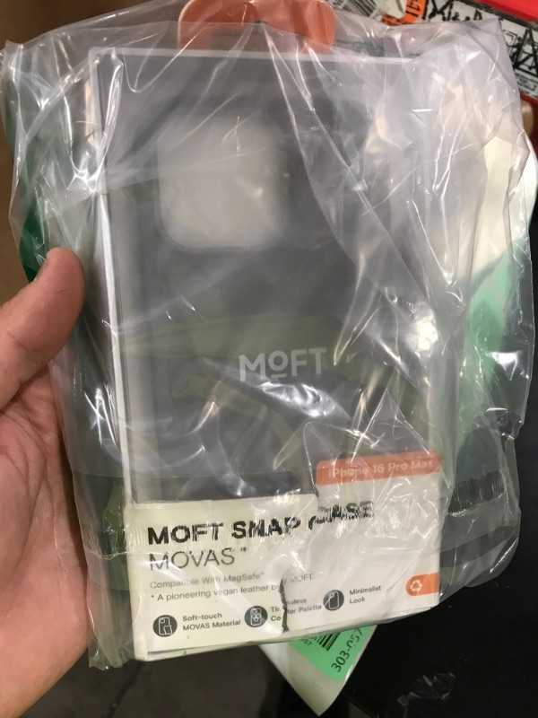 Photo 1 of MOFT Snap Case MOVAS™ for iPhone 16 Pro Max Case, Compatible with MagSafe, Magnetic Premium Vegan Leather Phone Case with Smooth Feeling, Enduring Color Minimalist 6.9 inch Protective Case, Taupe