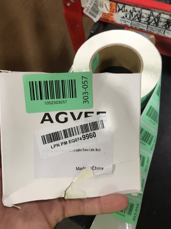 Photo 1 of AGVEE 8in / 8in Y Splitter Power Cord for Apple TV 1st, 2nd, 3rd, 4th, 4K, C8 Splitter Power Cable, Black