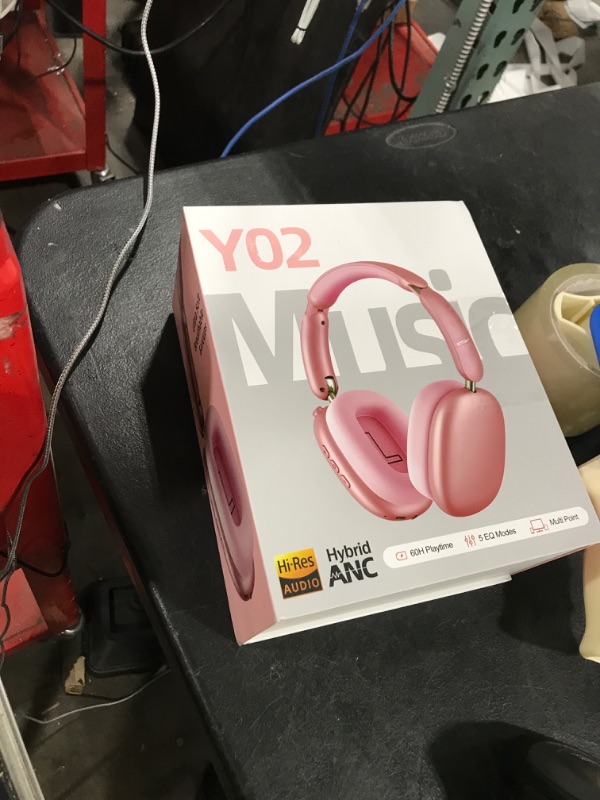 Photo 1 of Wentronic Y02 Active Noise Cancelling Headphones Hi-Res Audio,Deep Bass,Foldable Wireless Over Ear