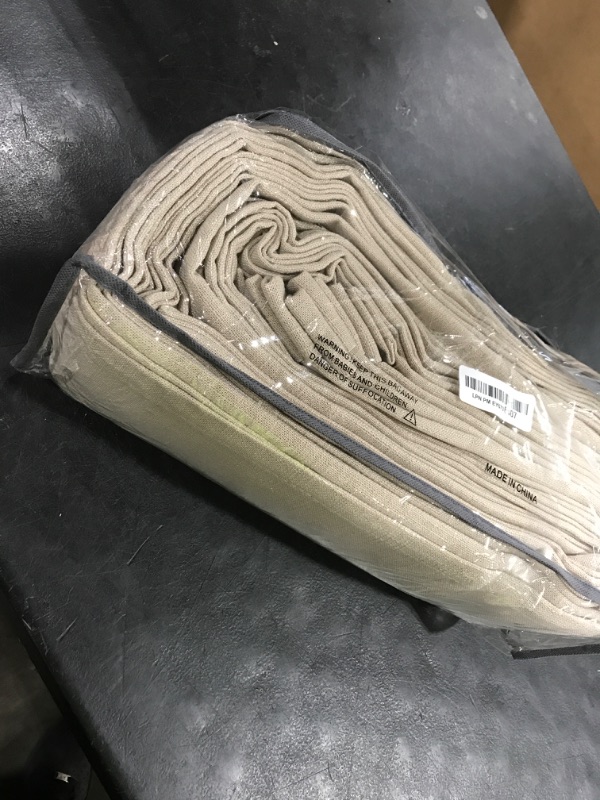 Photo 1 of 70 Inch Width Taupe Curtains 90 Inches Long Linen Curtains Pinch Pleated 90 Inch Length for Living Room Bedroom Semi Sheer Back Tab Hooks Rings Pinch Pleat Patio Glass Door 1 Panel Burlywood Birch