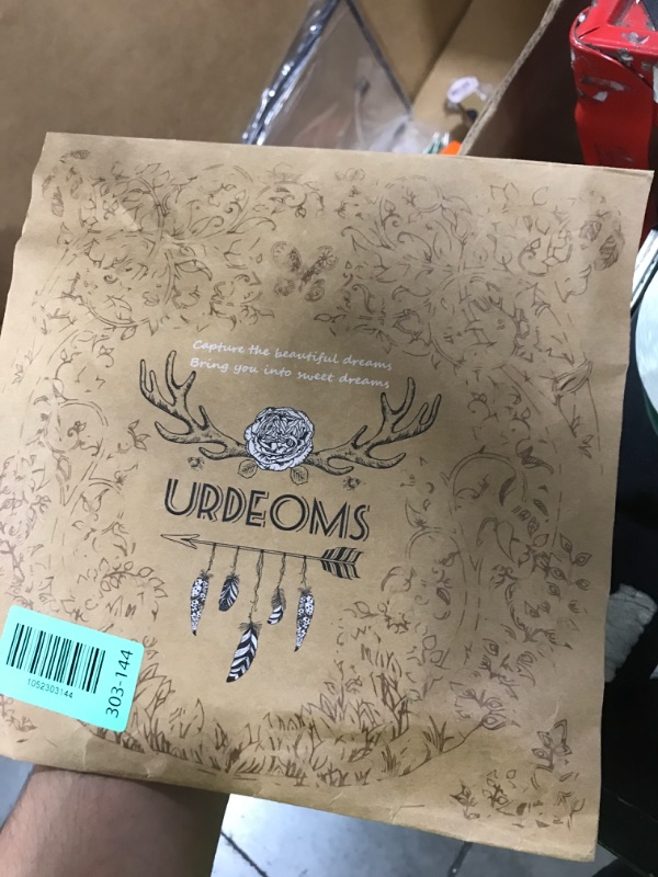 Photo 1 of Urdeoms Large Dream Catchers for Bedroom Adult Brown Boho Dream Catcher Wall Decor with Turquoise Hanging Ornament Teen Dorm Room Decor Festival Gift (NO.9)