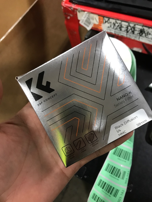 Photo 1 of K&F CONCEPT 58mm Black Diffusion 1/4 Filter Mist Cinematic Effect Filter with 18 Multi-Layer Coatings for Video/Vlog/Portrait Photography (K-Series)