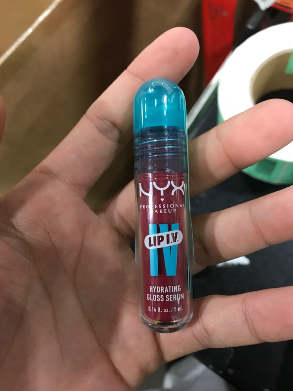 Photo 1 of NYX PROFESSIONAL MAKEUP Lip IV Hydrating Glossy Lip Stain with 12HR Hydration - Berry Thirsty (Red)