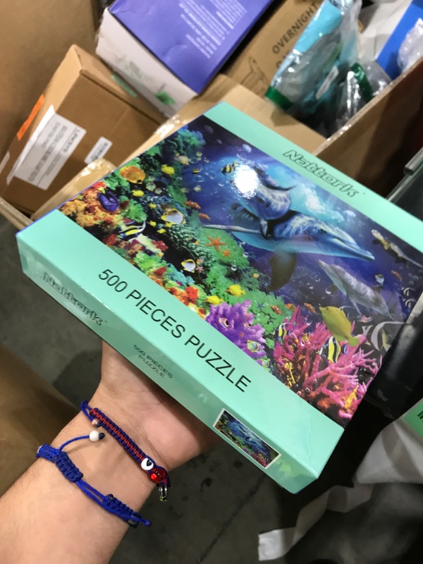 Photo 1 of Nattork Jigsaw Puzzles 500 Pieces for Adults, Families (Sea World) Pieces Fit Together Perfectly