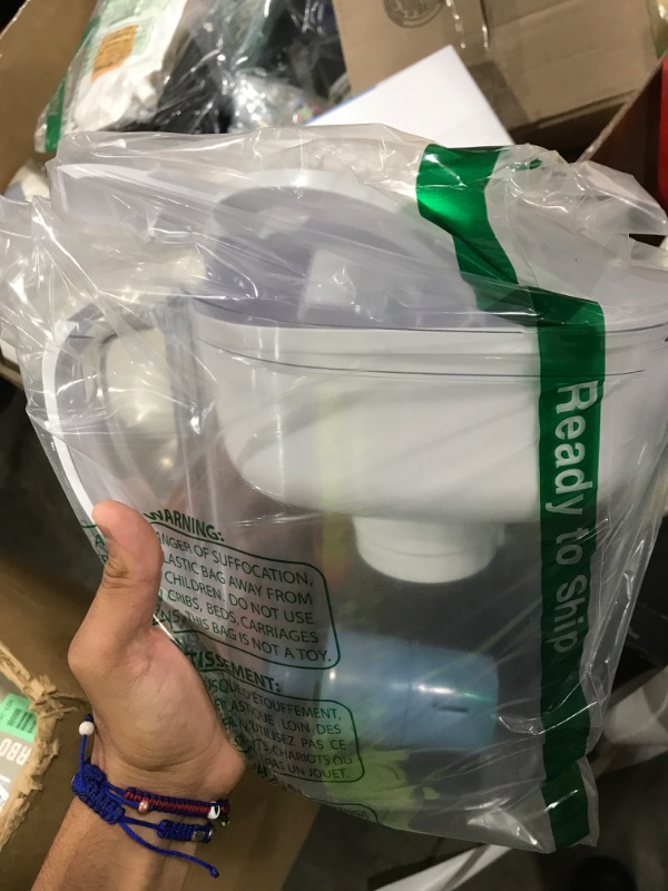 Photo 1 of Brita Water Pitcher, Metro Elite Filter, Removes 99% of Lead, Includes 1 Filter, 6-Cup Capacity, White