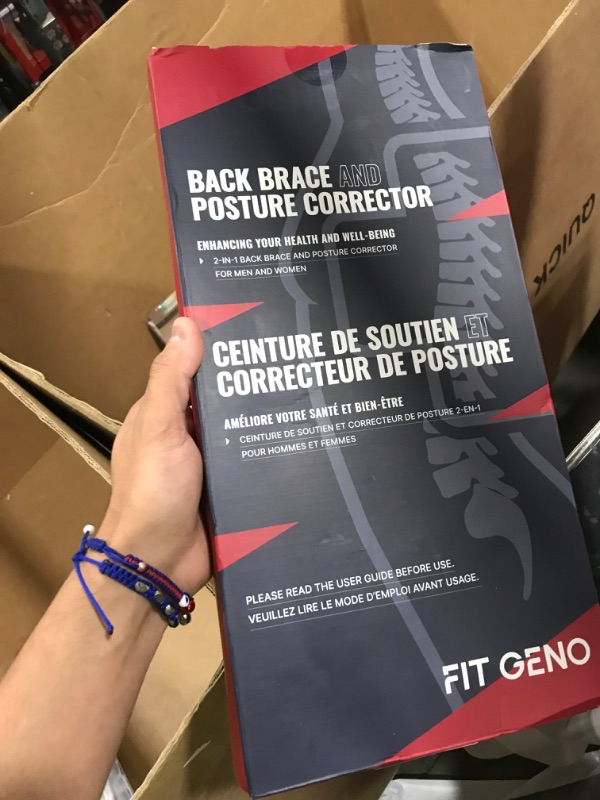 Photo 1 of Fit Geno Back Brace Posture Corrector for Women and Men, Shoulder Straightener, Adjustable Full Back Support, Upper and Lower Back Pain Relief - Scoliosis, Hunchback, Hump, Thoracic, Spine Corrector