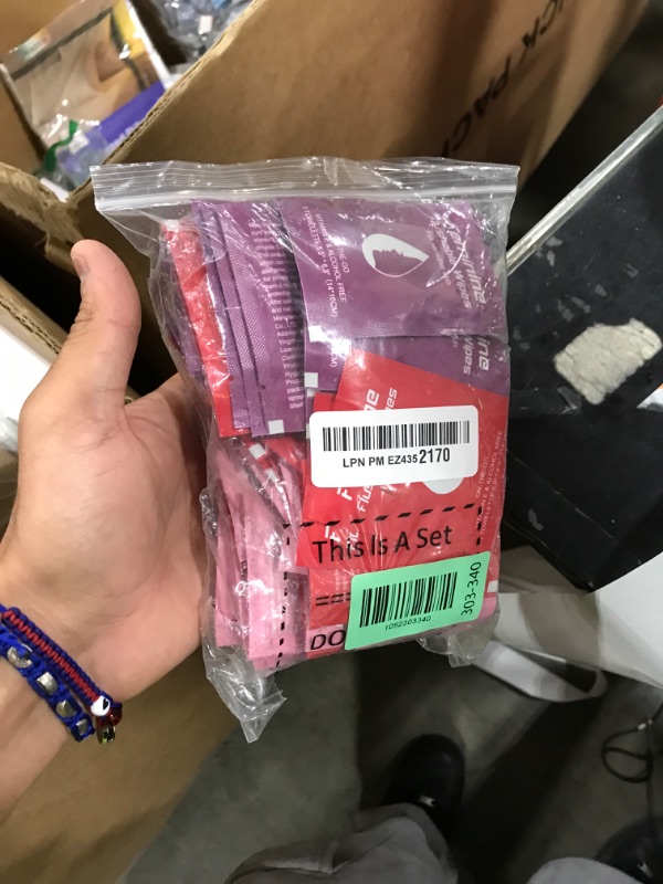 Photo 1 of Feminine Wipes Individually Wrapped, Flushable Wipes Travel,Travel Wipes for Women,Feminine Care Wet Wipes Travel Size Vaginal Wipes for Adult, Girl and Homeless 60
